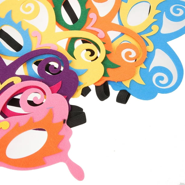 10 piezas Máscaras de mariposa Máscaras de fiesta de cosplay Máscaras de mascarada Máscaras de mariposa de cosplay