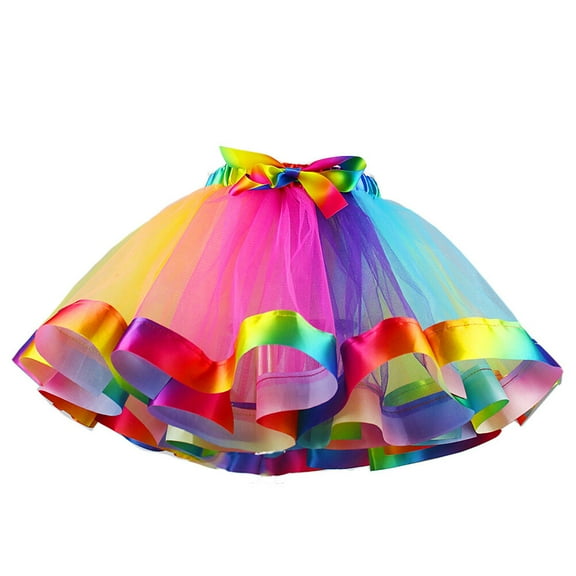 SHINYPASING Layered Tulle Skirt for Girls Nylon Performance Style Cosplay for Women Masquerade Size L