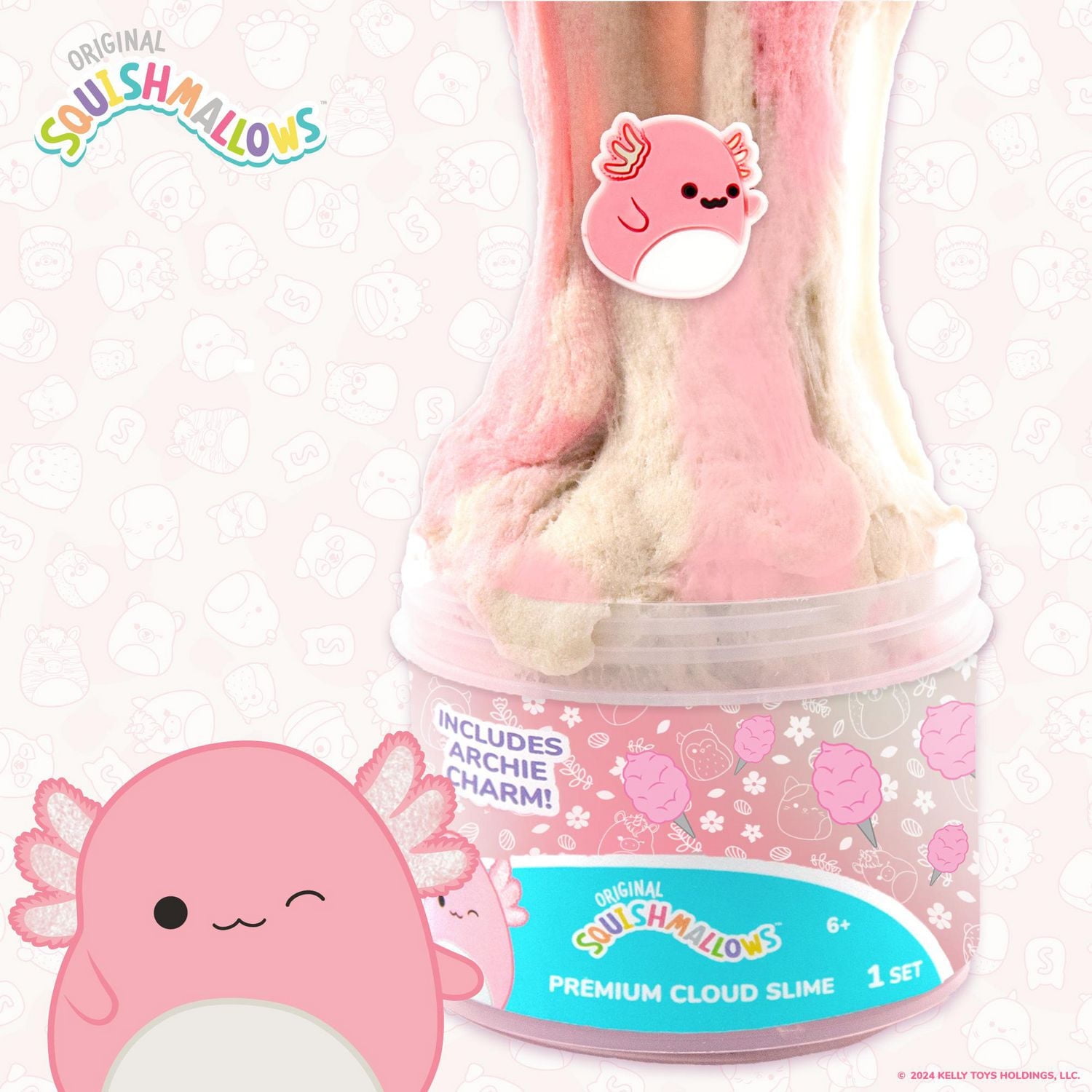 Original Squishmallows™ Archie the Axolotl Premium Cloud Slime