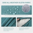 thumbnail image 6 of Lumiinofami Outdoor Chair Cushions Set 24 x 24 x 6 Inch, Waterproof & Fade Resistant Patio Furniture Replacement Deep Seat & Back Seat Cushions for Patio Chair Sofa Couch, Green, 6 of 8