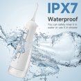 thumbnail image 3 of KIDSCOTER 300ML Water Flosser, 5 Modes 5 Tips,Detachable Tank, IPX7 Waterproof, White, 3 of 8