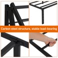 thumbnail image 5 of Twin Size Bed Frame: Heavy Duty Mattress Platform - Easy Assembly Bed Frame with Under Storage Space for Apartments And Bedrooms, Black, 5 of 5
