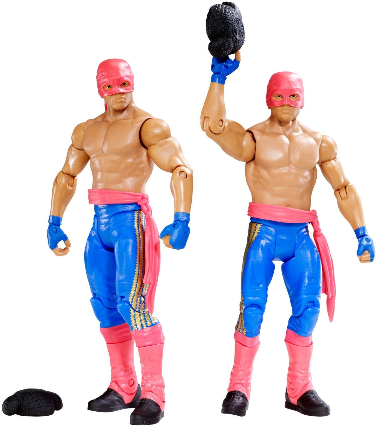 World Wrestling Entertainment Coffret combat de figurines « Los Matadores Diego vs. Fernando » avec 2 chapeaux