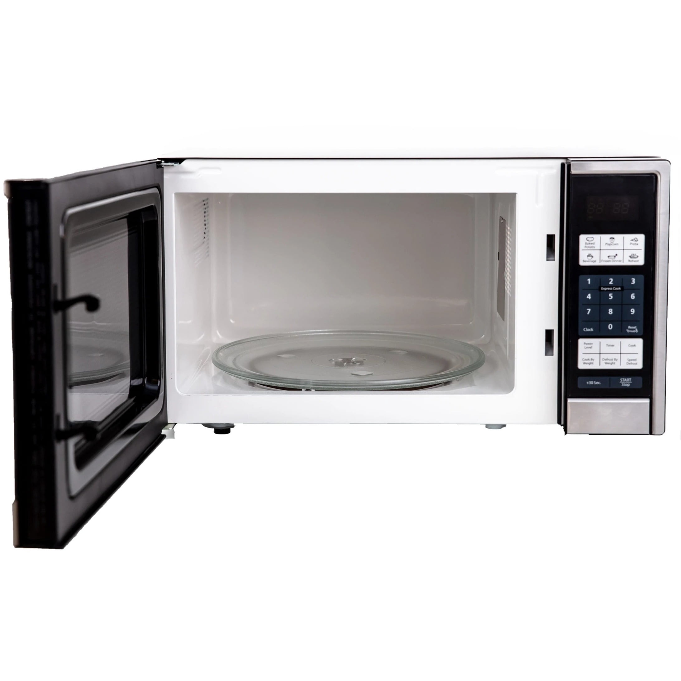 Avanti 1.1CF 1000W Black with Stainless Steel Front Microwave - 1 Each
