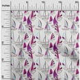 thumbnail image 2 of oneOone Cotton Poplin White Fabric Yacht Diy Clothing Quilting Fabric Print Fabric By Yard 56 Inch Wide, 2 of 6