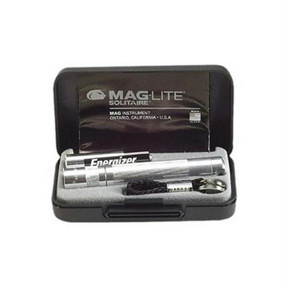 Maglite Mag-Lite K3A102 Solitaire Pres Boîte Argent