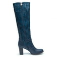 thumbnail image 2 of Ferwind Women's Riding Boots Navy Woven Accent Knee-High Adult Navy  9.5, 2 of 8