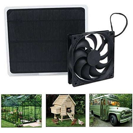 

10W Solar Powered USB Fan Mini Ventilator For Greenhouse Pet /Dog Chicken House