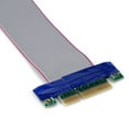 thumbnail image 2 of Ccdes Flat Ribbon Cable, PCI Express Ribbon Cable,PCI-E Professional 1X 4X 8X 16X Male to Female VGA Graphics Card Extended Ribbon Cable, 2 of 5