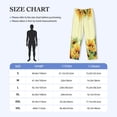 thumbnail image 4 of Picia Sunflowers On A Yellow Background Mens Soft Woven Cotton Elastic Waistband Sleep Pajama Pant Lounge Sleep Pant With Pockets And Drawstring-Medium, 4 of 9