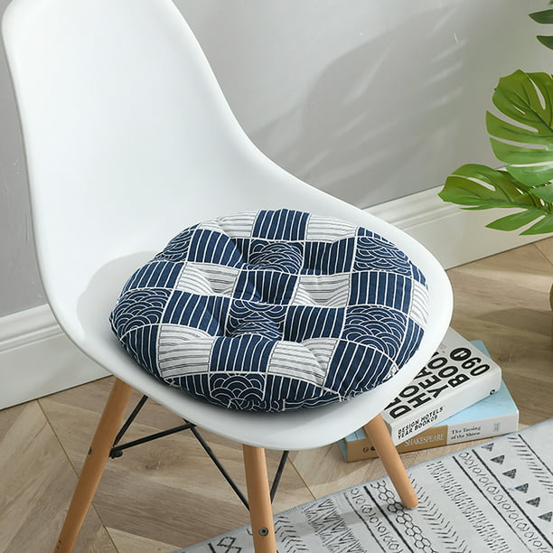 2pcs 15 8inch Diameter Round Chair Cushion Flax Thicken Soft Seat Pads For Home Office Student Dorm Indoor Outdoor Garden Com - Padded Seat Cushions For Garden Chairs