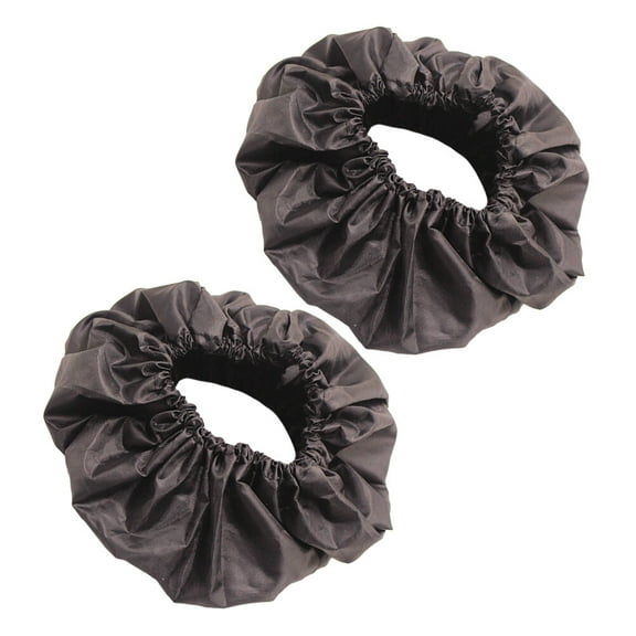 OUNONA 2Pcs Black Wheelchair Cover Protective Tire Accessory for Smooth Trolley Movement