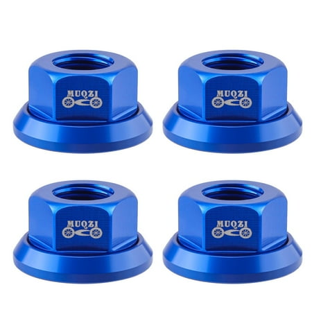 

anna M10 Durable Track Wheel Nuts Bicycle Fixie Axle Screw for Rear Hub 4Pcs