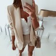 thumbnail image 3 of Vedolay Jackets Women's Oversized Casual Long Sleeve Single Button Office Business Jackets Blazer,Beige XXL, 3 of 4
