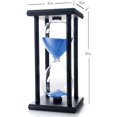 thumbnail image 5 of HAHDAXIA 60 Minutes Hourglass, Wood Sand Timer(Blue,black,60 Min), 5 of 5