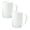 White, variant on Vertical Striped Plastic Toothbrush Mug 2-Pack, Ergonomic Handle for Bathroom, Multi-Use Rinse Cup for Travel & Hotel, Stackable, Pink
