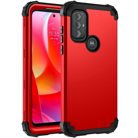 for Motorola Moto G-Power 2022 Case, Moto G Power Phone Cover 2022, Silicone Hard PC Shock Proof Corner Protection Lightweight Dual-Layer Protection Case for Motorola G Power 2022, Purple
