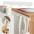thumbnail image 1 of Retractable Adhesive Multi-Hook, Kitchen Bathroom Strong Hold, 4 Hooks, Waterproof Sturdy Design, For Laundry Room, Wall Mounting, Stainless Steel Finish, Home Organization, Utility Hook, Akmoler, 1 of 9