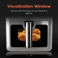 thumbnail image 6 of WHALLSE 6QT Air Fryer with Visual Window, 8 Preset Menus & 360° Rapid Air Circulation for Healthy Oil-Less Cooking,Exterior: Stainless Steel, 6 of 9