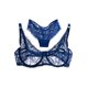thumbnail image 4 of Sujetador de gasa de encaje de mujer empujan hacia arriba la ropa impermeable Eccomum Azul oscuro/34B, 4 of 4
