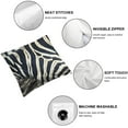 thumbnail image 4 of SHANXI Leopard Print Throw Pillow Covers for Couch Sofa Bed Decorative Pillows Cushion Covers,Safari Animal Brown Pillow 20x20in, 4 of 5