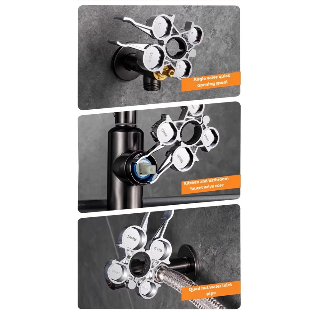 Faucet Caches Aerators Splash Proof Tap Bubblers with Aerator Key Wrench