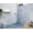 Brushed Nickel, variant on Vela 30.5 in. x 78 in. Glass Shower Panel Single Fixed Panel