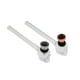 thumbnail image 1 of 2 Pipa para fumar de vidrio con cabezal metálico - Pipas de pyrex de 12,5 mm - Pipa para fumar estética y elegante Excelente Rendimiento, 1 of 5