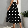 thumbnail image 3 of fatyb Women's Flowy Maxi Skirts High Waist A-Line Skirt Tie Knot Front Summer Elegant Long Skirts for Women, 3 of 6