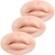 thumbnail image 1 of 3 piezas de labios falsos 3D, labios de silicona para práctica de maquillaje, práctica de tatuajes suaves, 1 of 5