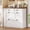 White + Brown, variant on SEDETA 4 Drawers File Cabinet, 33" Farmhouse Filing Cabinets for Home Office fit Legal/Letter/A4 File, Wood Office File Cabinet with Power Outlets, Printer Stand with Storage, Brown