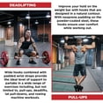 thumbnail image 4 of RDX Weight Lifting Hooks Straps Pair, Non-Slip Rubber Coated Grip, 7mm Neoprene Padded Wrist Support Powerlifting Deadlift Pull Up Fitness Strength Training Wrap, Gym Bodybuilding, Workout, 4 of 9