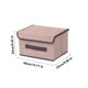thumbnail image 3 of Caja de almacenamiento de tela plegable con tapa - Organizador grande de ropa de dos paquetes para dormitorio y salón, 3 of 4