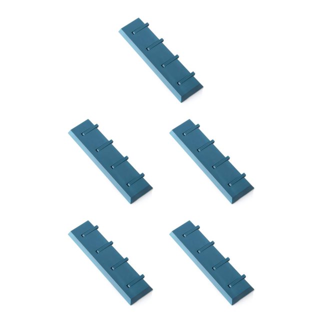 Matsuzay Colgador de plástico para almacenamiento, autoadhesivo extraíble, sin taladro, para cocina, baño, toalla, ropa, sombrero, gancho, azul Type2 NO2 Matsuzay CBP485829