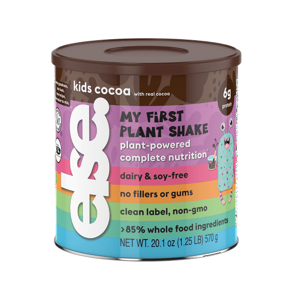 Else Nutrition Kids Shake Mix - Plant-Based, Dairy-Free Protein Powder w/ 25  Vitamins (Chocolate, 1-Pack)