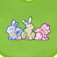thumbnail image 4 of Inktastic Floral Easter Bunnies Boys or Girls Baby Bib, 4 of 4