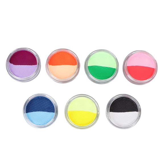 Face Paint, Body Paint Plate DIY Art 7pcs Water Soluble Colored Quick Drying For Cosplay