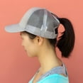thumbnail image 3 of Women Adjustable Baseball Cap Outdoor Summer Hats Mesh Net Trucker Hat, 3 of 3