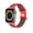 Red/Black, variant on Worryfree Gadgets Silicone Sports Bands Compatible with Apple Watch Band 42/44/45mm iWatch Strap- Blue & White