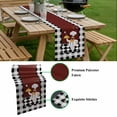 thumbnail image 5 of Red Kitchen Chef Table Runner - 60 Inch Long, Kitchen Dining Table Runner Dresser Scarves, Black Plaid Gourmet Food Vintage Farmhouse Decor for Coffee Tables Wedding Party Banquet, 5 of 8