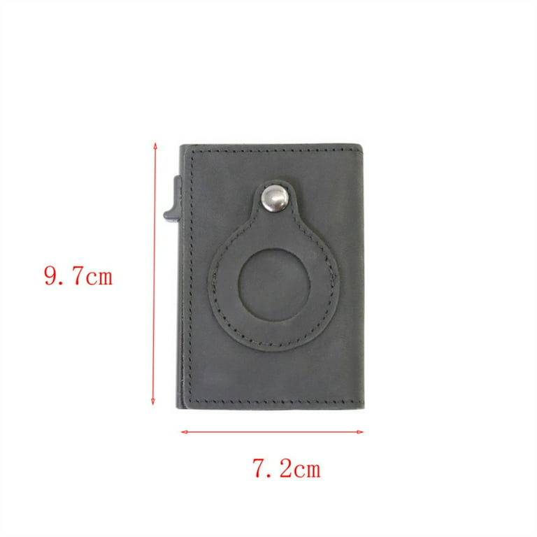 Smart Wallet with Air Tag Holder Leather RFID Credit Card Money