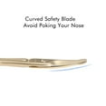 thumbnail image 6 of LIVINGO Nose Hair Scissors for Men Safety Curved Rounded Tip Stainless Steel, 3.75 inches Gold, 6 of 7