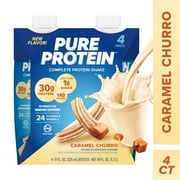 Pure Protein, Caramel Churro Complete Protein Shake, 30g Protein, 11 fl oz, 4 Ct