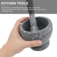 thumbnail image 5 of PP Plastic Kitchen Household Garlic Pugging Pot Pedestal Bowl Mortar and Pestle Set(Granitic Pattern, Packaged with Box), 5 of 5