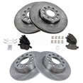 thumbnail image 3 of TRQ Front and Rear Brake Pad & Rotor Kit Brake Pads Brake Rotor Ceramic Fits Select 2010-2013 Audi A3 2009-2013 A3 Quattro 2012-2013 Volkswagen Beetle Eos 2010-2014 Golf 2013 GTI Jetta, 3 of 5