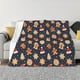 thumbnail image 1 of Fotbe Holiday Gingerbreads Manta de Franela con Estampado, Manta Ultrasuave para Cama, Sofá, Auto, Hipoalergénica y Antibolitas-80"x60", 1 of 6