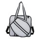 thumbnail image 4 of Bolsa de tenis, bolso deportivo, portátil, para fitness, con compartimento para zapatos, para principiantes, con cremallera, para raquetas de tenis. Gris, 4 of 8