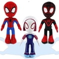 thumbnail image 1 of Marvel Spidey y sus increíbles amigos juguete de peluche muñeco de peluche de dibujos animados para niños regalo de cumpleaños negro brillar  Electrónica, 1 of 5