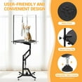 thumbnail image 4 of Hydraulic Lift Dog Grooming Table,360° Rotating Grooming Table,Adjustable Height,Overhead Arm & Tool Organizer Dog Grooming Station, 4 of 7