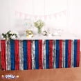 thumbnail image 7 of PMU Fringe Table Skirt Patriotic (Red, Silver and Blue) 9 feet x 29 inches Pkg/6, 7 of 7